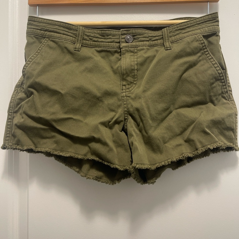Prana Green Jean Shorts Versatile Style